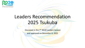 Leaders Recommendation 2025 Tsukuba is available.